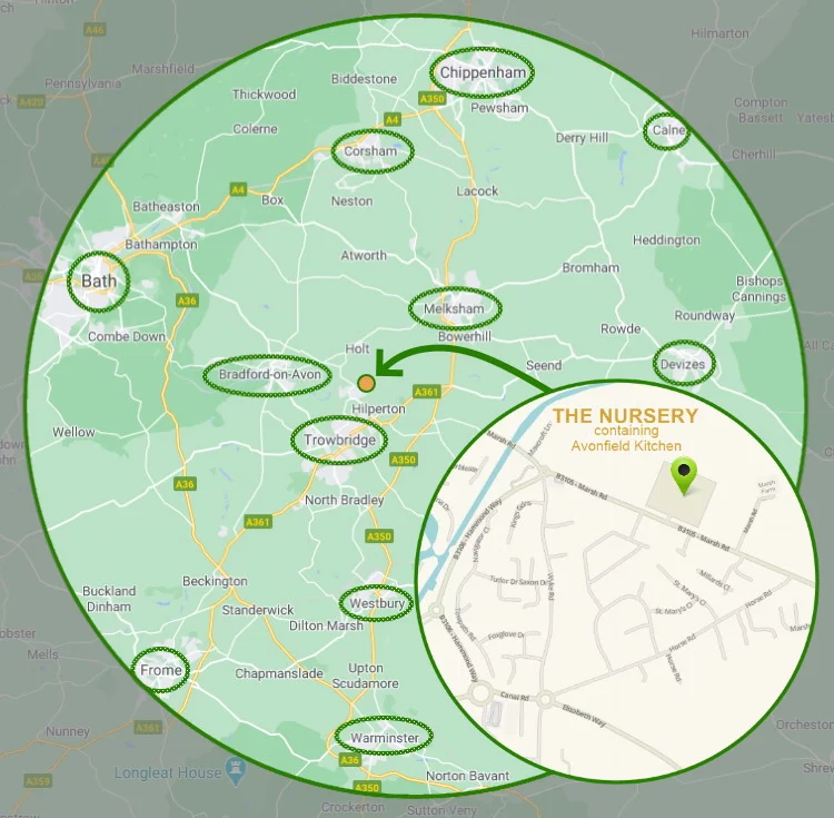 The Nursery Location Map